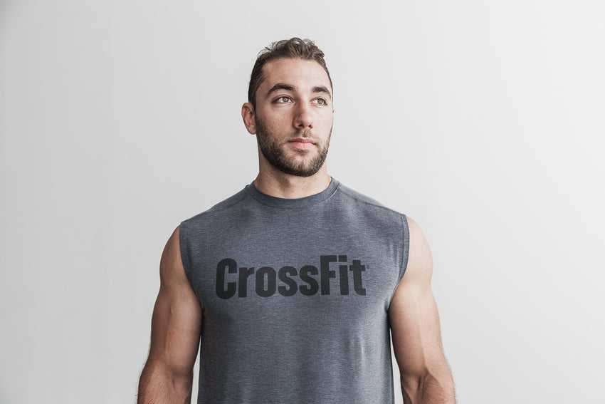 Nobull Crossfit Sleeveless Tee Tanks & Tees Charcoal | 8195-JTUQZ